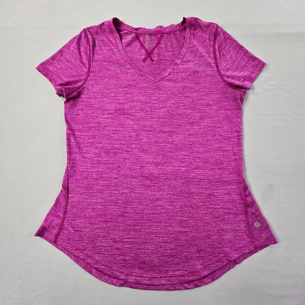 Layer 8 Qwick Dry Pink Short Sleeve Performance T-Shirt Women's M